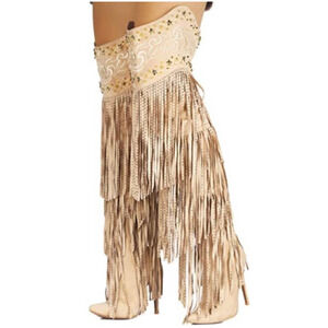 Cape Robbin Thigh High Fringe Boots Size 6.5